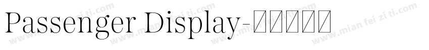 Passenger Display字体转换